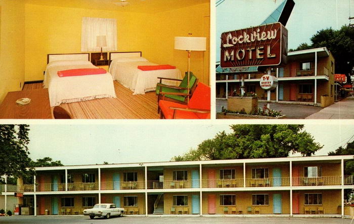 Lockview Motel & Cottages - Old Postcard